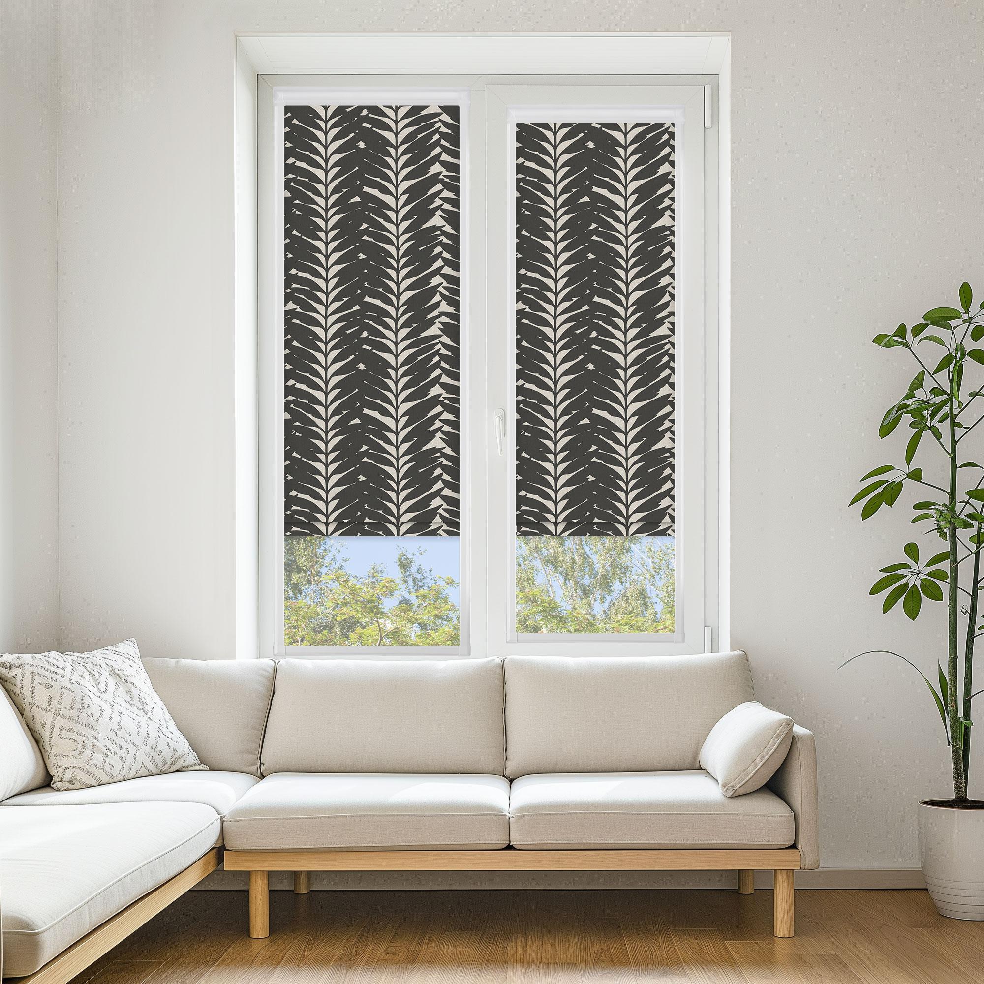 roller blinds acacia/ebony